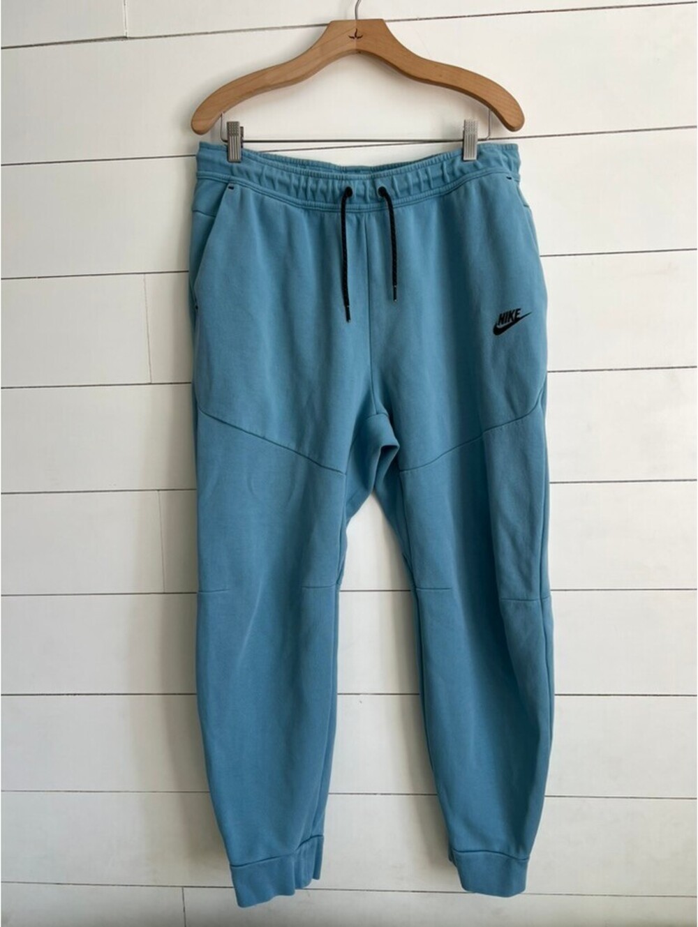 Nike Sportswear Tech Fleece Joggers Pants Men's Size XL Cerulean/Blk Athleisure